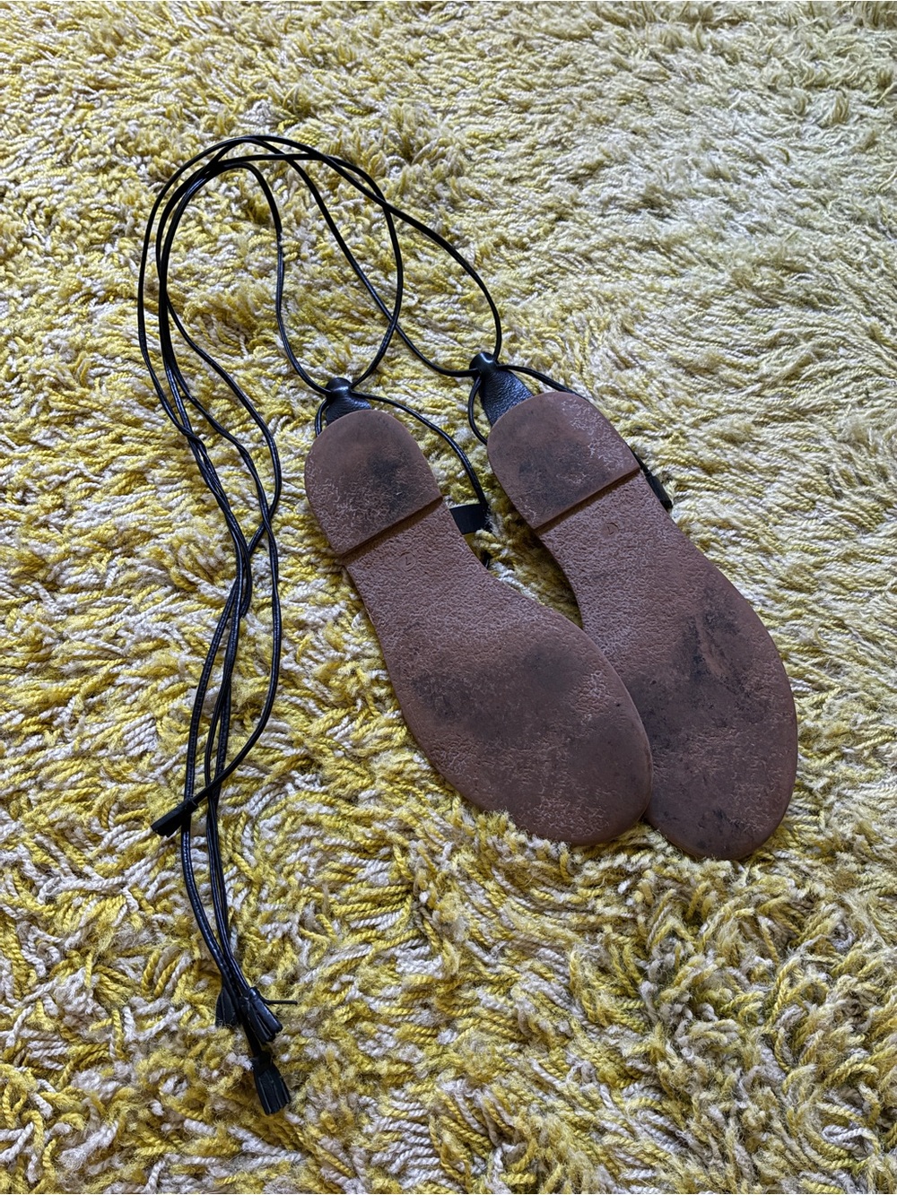 Madewell genuine leather lace up sandals, size 7 - Picture 4 of 7